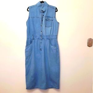 Vintage Denim Dress-Coco Blanco